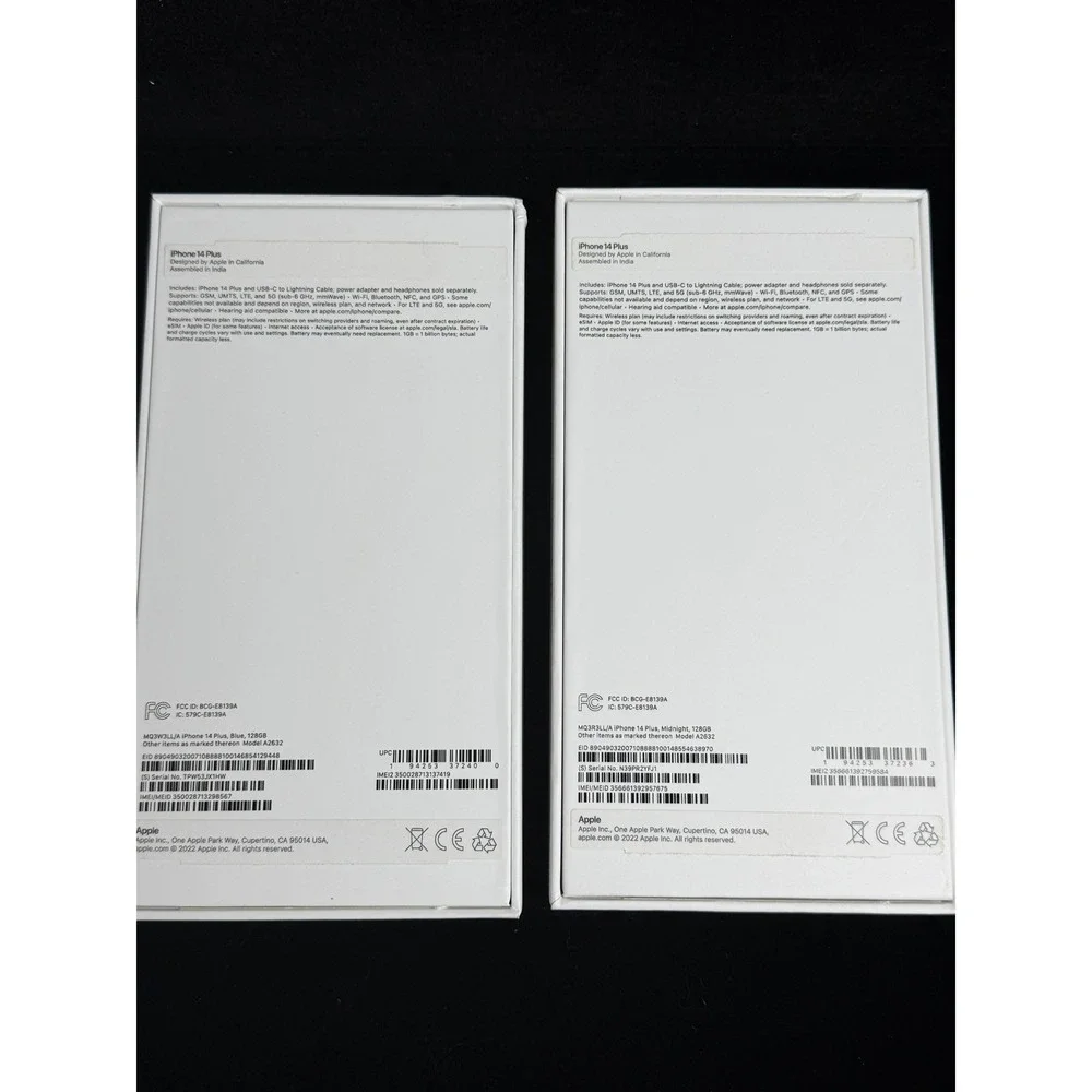 Apple‎ iPhone 14 Pro & 14 Plus Empty Retail Boxes Lot of 3 - Excellent Condition